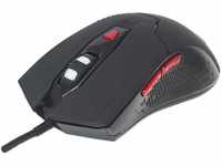 Manhattan 176071 USB-Gaming-Maus - LED PC Maus, Wired Optical Gaming Mouse,