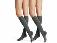 Hudson Damen Kniestrümpfe Only 2-Pack wärmend Grau-mel. 0550 39/42