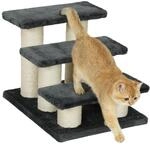 PawHut Tiertreppe Katzentreppe 3 Stufen Hundetreppe Treppe f&uuml;r Katze und Hunde