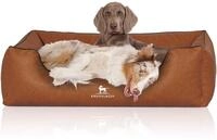 Knuffelwuff Hundebett Henderson aus marmoriertem Kunstleder &Uuml;bergr&ouml;&szlig;e XXXL...