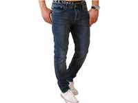 JACK & JONES Mike Original Comfort Fit Herren Jeans, Farbe:Blue Denim (AM653),