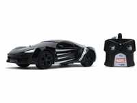 Jada Toys Marvel Black Panther RC Lykan Hypersport, Turbofunktion, RC Auto,