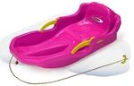 JAMARA 460541 Snow Play Bob Comfort 80 cm pink mit Bremse-Lenken durch...