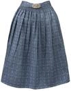 Stockerpoint Sc-300 Damen Midi Dirndlsch&uuml;rze, Blau, 34-38