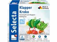 Selecta 61044 Klapper-Kroko, Greifspielzeug, 3 Monate to 3 Jahre,10 cm