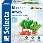 Selecta 61044 Klapper-Kroko, Greifspielzeug, 3 Monate to 3 Jahre,10 cm