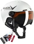 Black Crevice Kinder Visierhelm Leogang, wei&szlig; Carbon matt/schwarz, 52-54 cm&hellip;