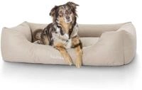 Knuffelwuff Hundebett Finlay aus Nylongewebe M-L 85 x 63cm Beige