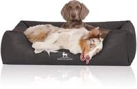 Knuffelwuff Hundebett Scottsdale aus Kunstleder XXL 120 x 85cm Schwarz