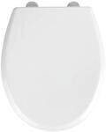 WENKO Toilettendeckel mit Absenkautomatik, hohe Belastbarkeit bis 350 kg, ovaler WC