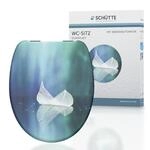 SCH&Uuml;TTE WC-Sitz LEAF mit Absenkautomatik aus Duroplast, hochwertiger Toilettendeckel