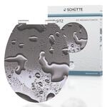 SCH&Uuml;TTE WC-Sitz Holzkern HG GREY STEEL, Hochglanz Toilettensitz mit Absenkautomatik,