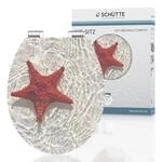 SCH&Uuml;TTE WC-Sitz STARFISH mit Absenkautomatik aus Holz, Design Toilettendeckel mit