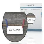 SCH&Uuml;TTE WC-Sitz OFFLINE mit Absenkautomatik aus Duroplast, hochwertiger