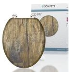 Sch&uuml;tte SOLID WOOD Sitz Holzkern, Toilettensitz passend f&uuml;r viele handels&uuml;blichen