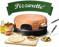 Emerio Pizzaofen, PIZZARETTE das Original, handgemachte Terracotta Tonhaube, neues
