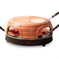 Emerio Pizzaofen, PIZZARETTE das Original, handgemachte Terracotta Tonhaube, neues