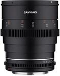 Samyang MF 24mm T1,5 VDSLR MK2 Canon RF &ndash; lichtstarkes T1,5 Weitwinkel Cine- und