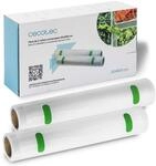 Cecotec Rollen f&uuml;r Vakuum-Verpackung, Set mit 2 Rollen, mittelgro&szlig;, 20 x 600 cm