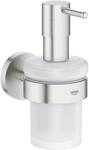 Grohe Essentials Seifenspender mit Halter, supersteel, 1 St&uuml;ck, 40448DC1