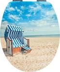 Cornat WC-Sitz "Sonnenbad" - Ansprechendes Design - Hochwertiger Holzkern -
