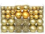 vidaXL 100x Weihnachtskugeln 3/4/6cm Golden Christbaumkugel Weihnachten Kugeln