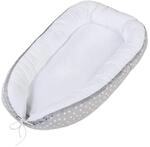 babybay Kuschelnest, perlgrau Punkte wei&szlig;