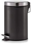 Zeller 18212 Treteimer, Metall, Edelstahl, 3 L, matt schwarz