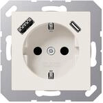 Jung A1520-15CA SCHUKO-Steckdose mit USB Typ AC (max. 3A) mit erh&ouml;htem