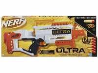 Nerf Ultra Dorado motorisierter Blaster, Goldakzente, schnelles Laden von hinten, 12
