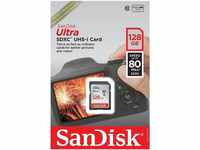 SanDisk Ultra 128GB SDXC Memory Card, Up to 120 MB/s, Class 10, UHS-I, V10