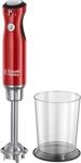 Russell Hobbs Stabmixer Retro rot, 700W, Infinity-Mix-Technologie, Messbecher +