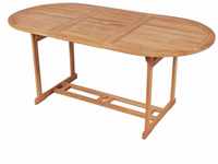 vidaXL Teak Massiv Gartentisch 180cm Esstisch Holztisch Terrassentisch Tisch