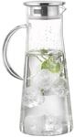 Glaskaraffe "FARO" mit Griff, Inhalt 1,7 Liter, H&ouml;he 28,5 cm, Breite 11,7 cm,