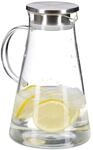 Relaxdays Glaskaraffe, 1,8 l, mit Deckel, Wasser, Saft, Aromawasser,