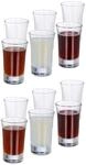 Relaxdays 12er Set Schnapsgl&auml;ser, aus Glas, 4 cl, Tequila, Vodka, Kaffee, Party,