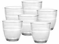 Duralex 1015AB06A0111 Gigogne Trinkglas, Wasserglas, Saftglas, 90ml, Glas,