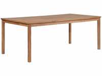 vidaXL Teak Gartentisch 200x100x77cm Esstisch Holztisch Terassentisch Tisch