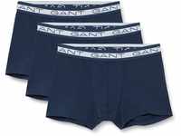 GANT Herren Basic Trunk 3-Pack Boxershorts 3ER Pack, Persian Blue, S