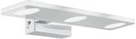 EGLO LED Wandlampe Cabus, Wandleuchte, Spiegelleuchte aus Metall und satiniertem