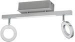 EGLO LED Deckenlampe Cardillo, 2 flammige Deckenleuchte, Deckenstrahler aus Alu,