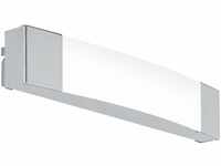 EGLO LED Wandlampe Siderno, 1 flammige Wandleuchte, LED Spiegelleuchte aus Stahl und