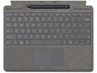 Microsoft Surface Pro X Signature Keyboard Platin im Bundle mit Slim Pen Schwarz