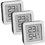 TFA Dostmann 3-Set Hygrometer digital innen, 95.2019.54, zur Luftfeuchtigkeitsmessung