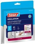 tesa INSULATION Dichtungsband L - 10 m x 9 mm x 5,5 mm - Wei&szlig; | Selbstklebende