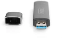 DIGITUS Dual Card-Reader mit Hub - USB-A & USB-C - SD & Micro-SD Kartenleser - USB