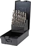 STIER Spiralbohrer Set HSS-Co5 / HSS-E, 25-teilig, Premium Metallbohrer Satz,