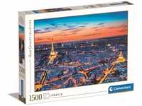 Clementoni 31815 Blick auf Paris – Puzzle 1500 Teile ab 9 Jahren, buntes