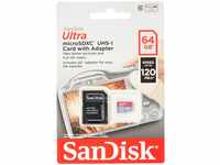 SanDisk Ultra 64GB microSDXC Memory Card + SD Adapter with A1 App Performance...