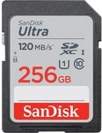 SanDisk Ultra 256GB SDXC Memory Card, Up to 120 MB/s, Class 10, UHS-I, V10